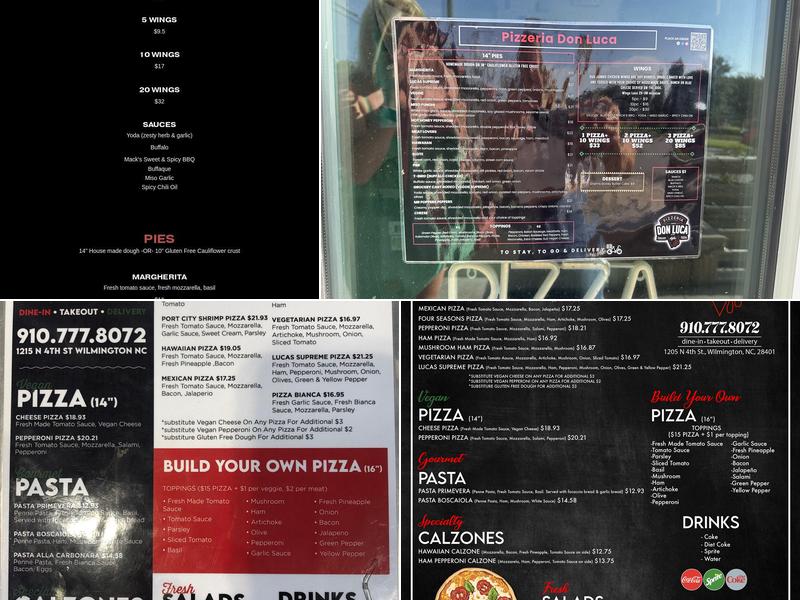 Pizzeria Don Luca Menu