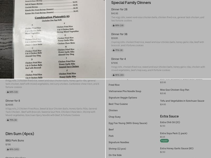 Ting's Kitchen Menu