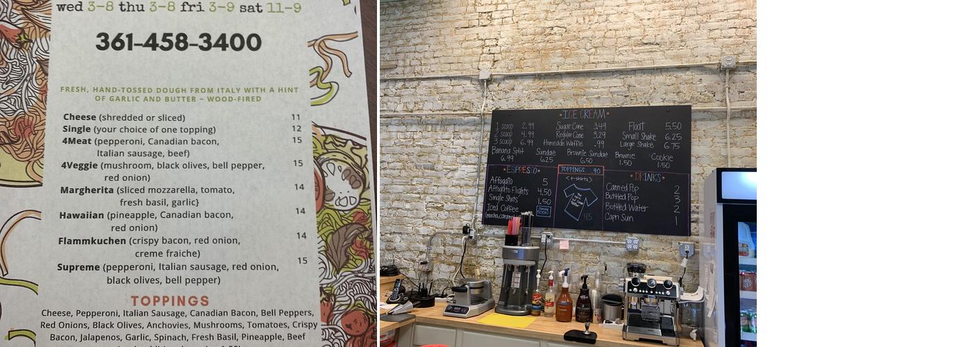 Lyric Ice Cream Parlor Menu