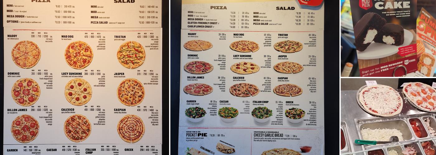 MOD Pizza Menu