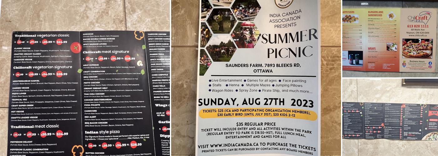 Chili Craft Pizza Menu