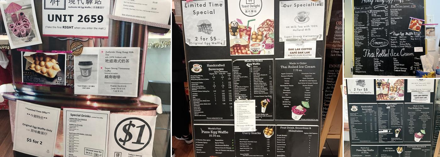 Toast Delight Menu
