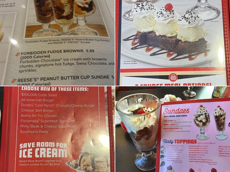 Friendly's Menu