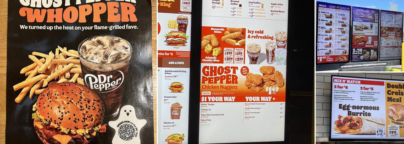 Burger King Menu