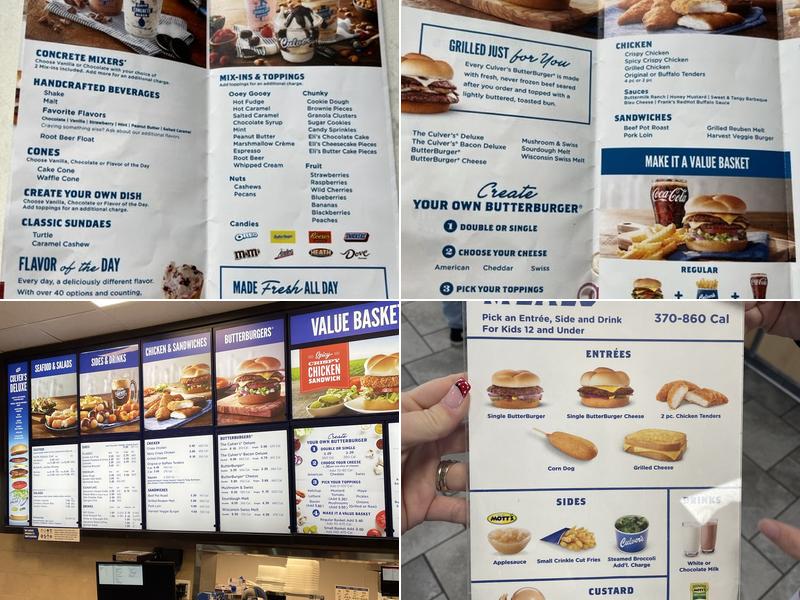 Culver’s Menu