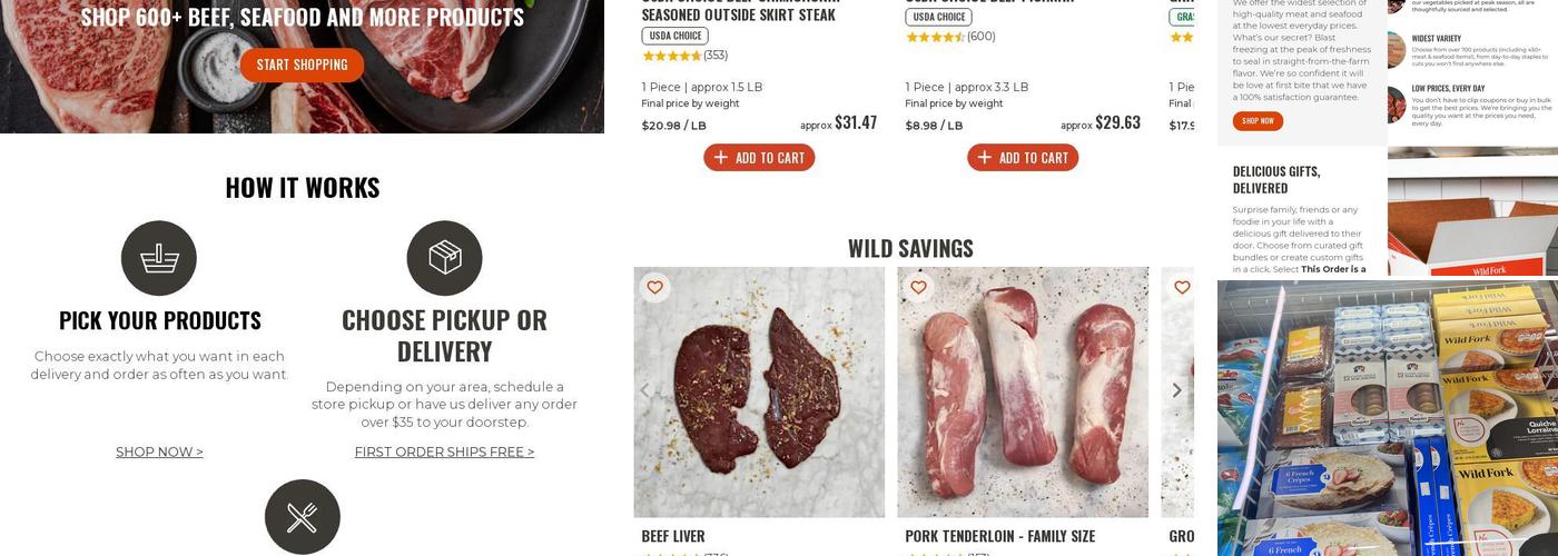 Wild Fork Menu