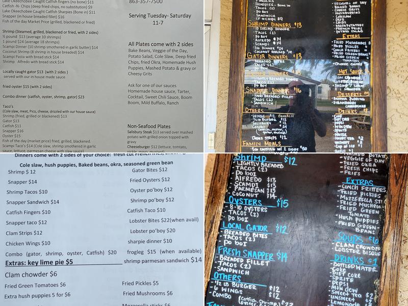 Okeechobee Fish Co Menu