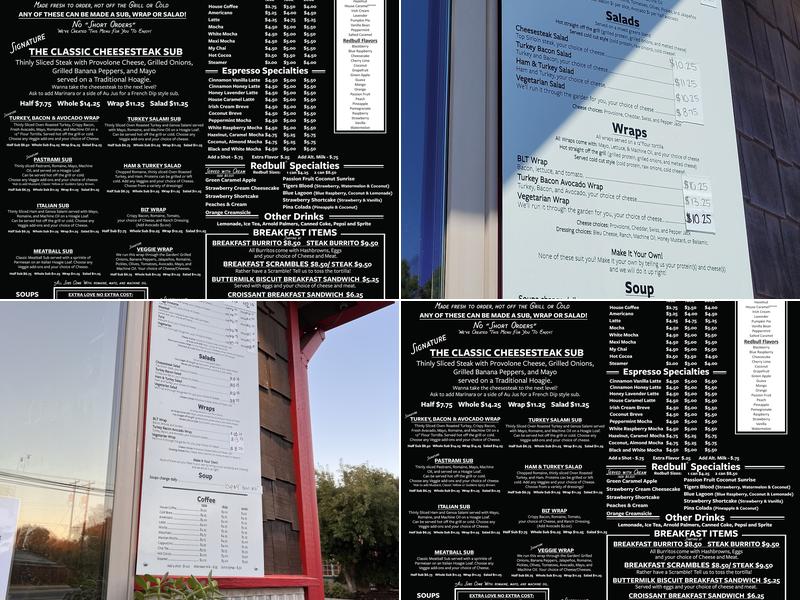 The Well Oiled Machine Menu