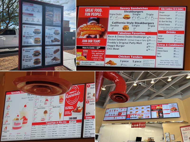 Freddy's Frozen Custard & Steakburgers Menu