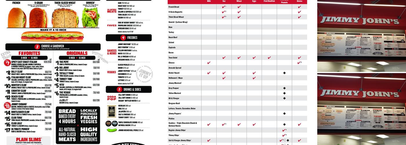 Jimmy John's Menu