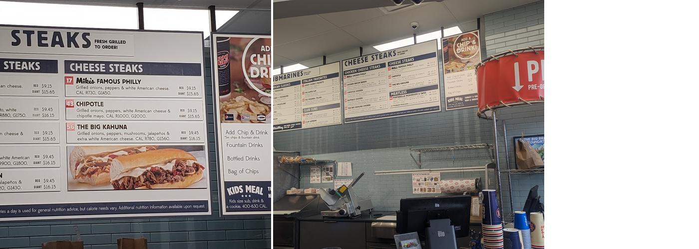 Jersey Mike’s Menu