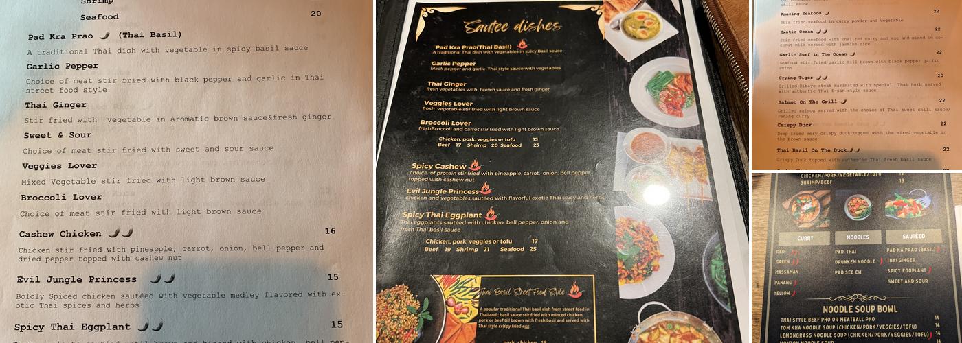 Tuk Tuk Thai Kitchen Menu