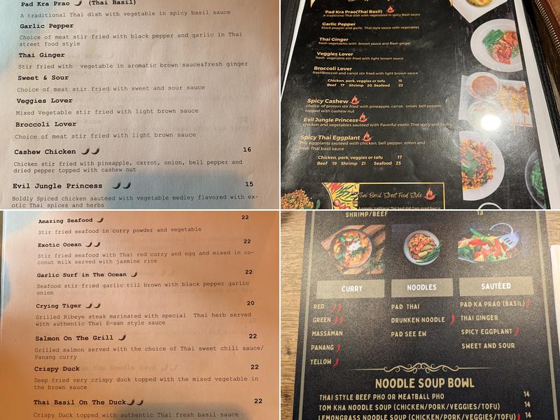 Tuk Tuk Thai Kitchen Menu