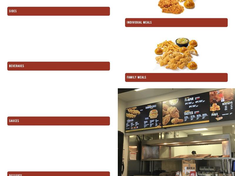 Church's Texas Chicken Menu