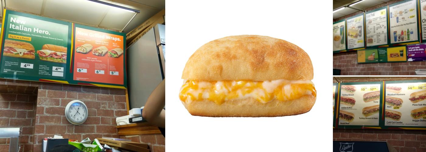 Subway Menu