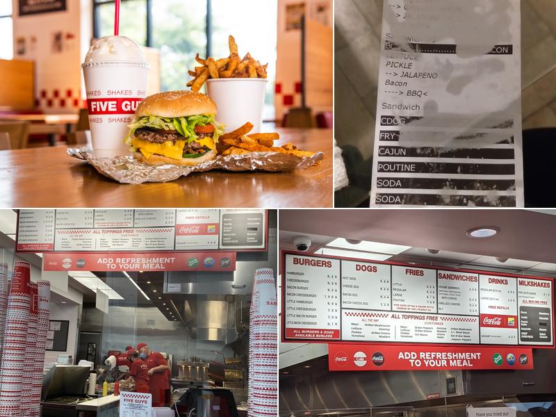 Five Guys Menu