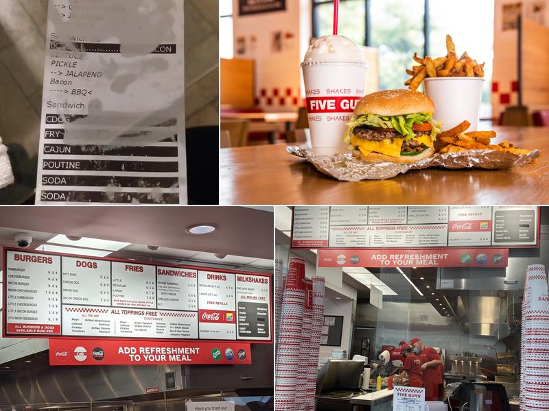 Five Guys Menu