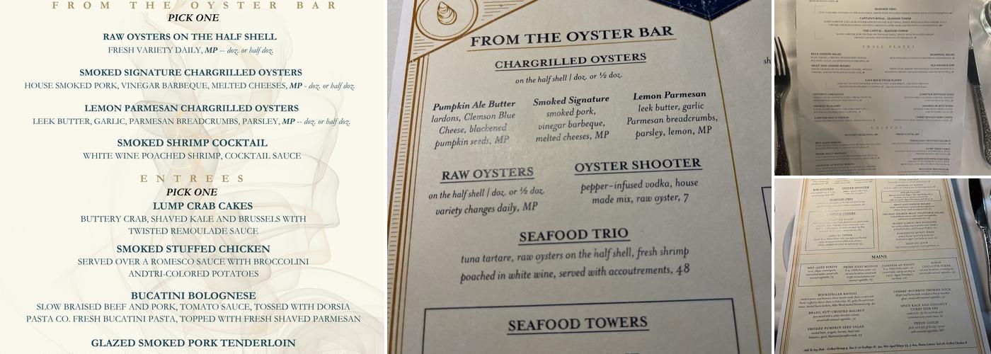Smoked Menu