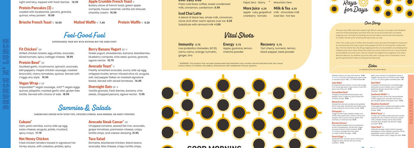 Over Easy Menu