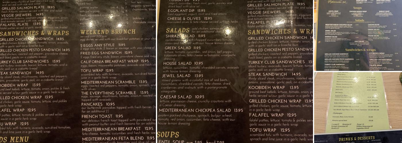 Salt and Olive Menu