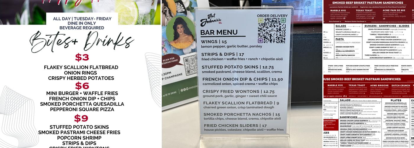Hot Johnnie's Smokehouse Menu