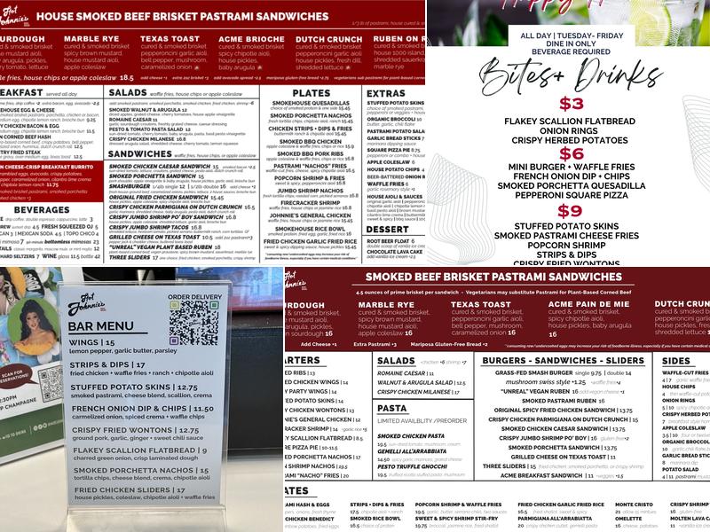 Hot Johnnie's Smokehouse Menu