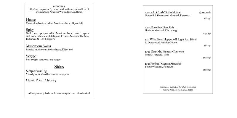 The End of Nowhere Menu