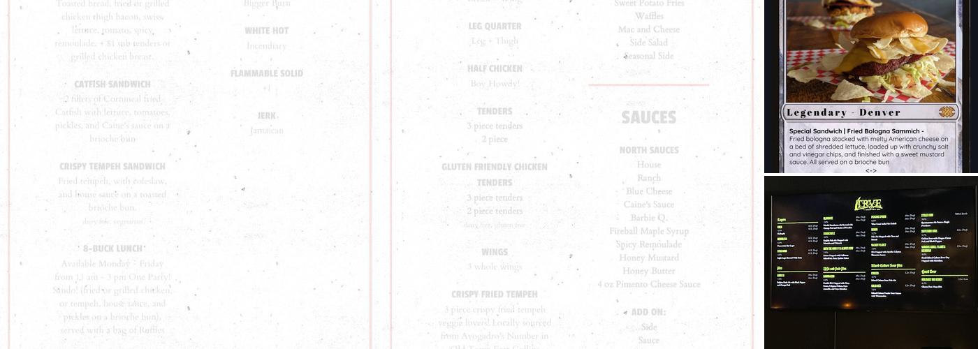 Music City Hot Chicken at TRVE Brewing Menu