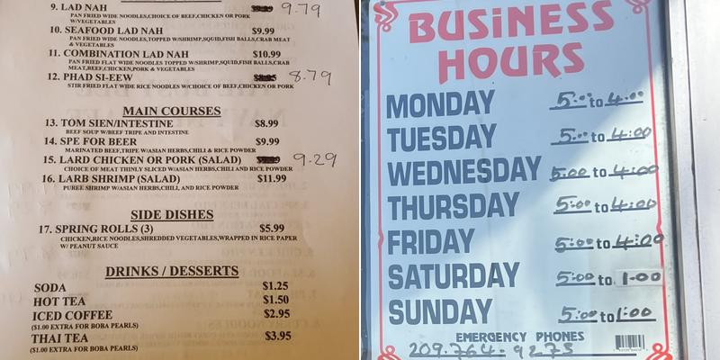 Busy Bee Doughnuts Menu