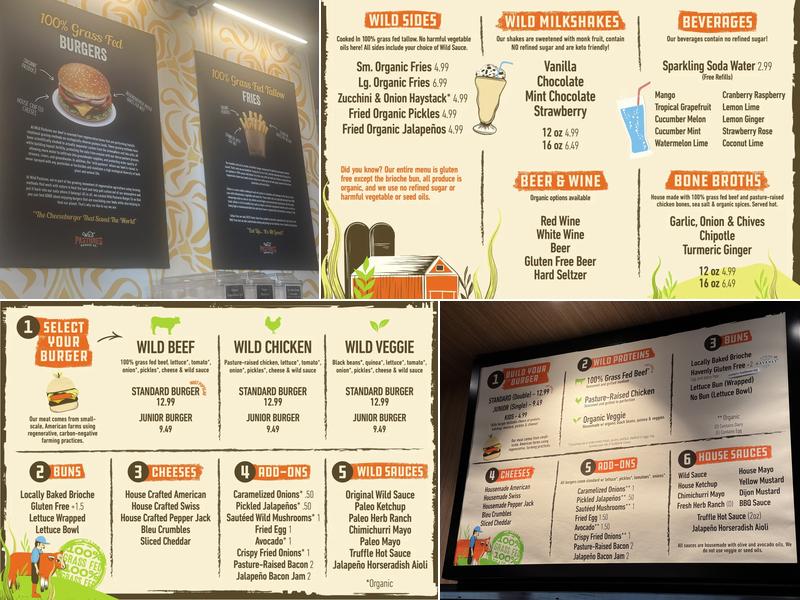 Wild Pastures Burger Company Menu