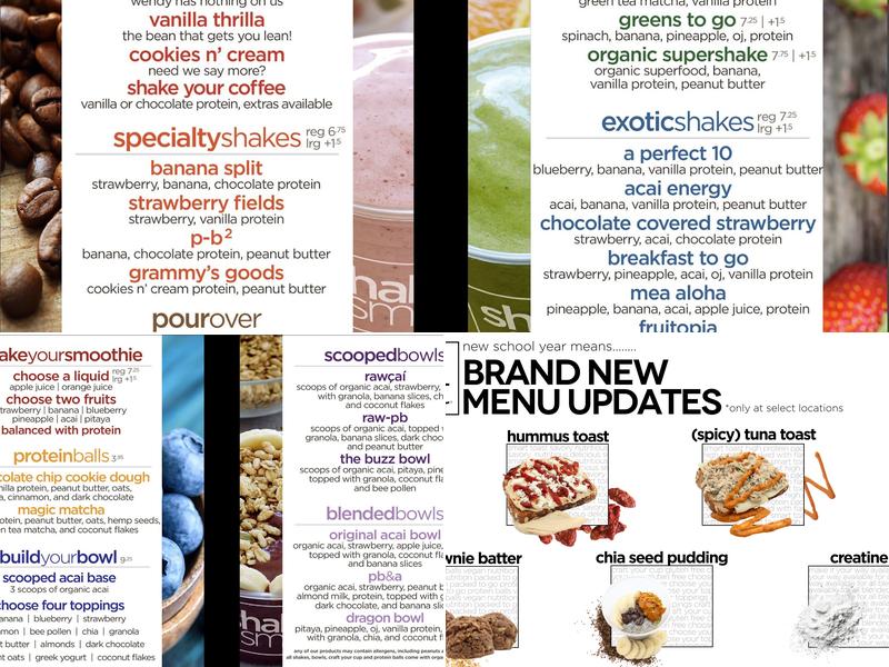 Shake Smart Menu