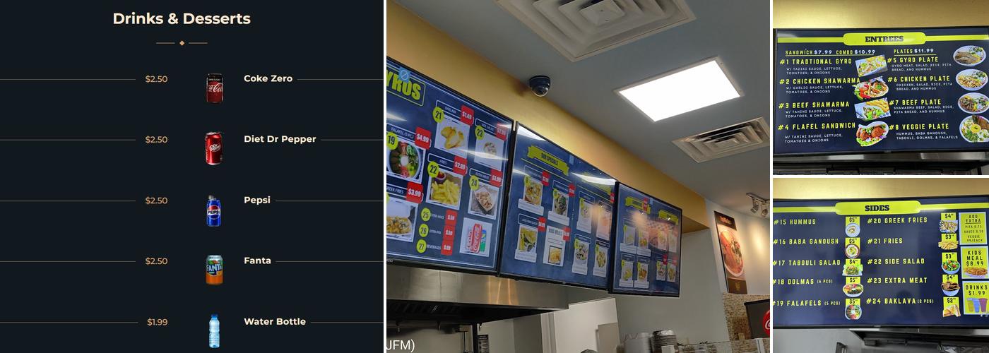 STOP-N-GO GYROS Menu