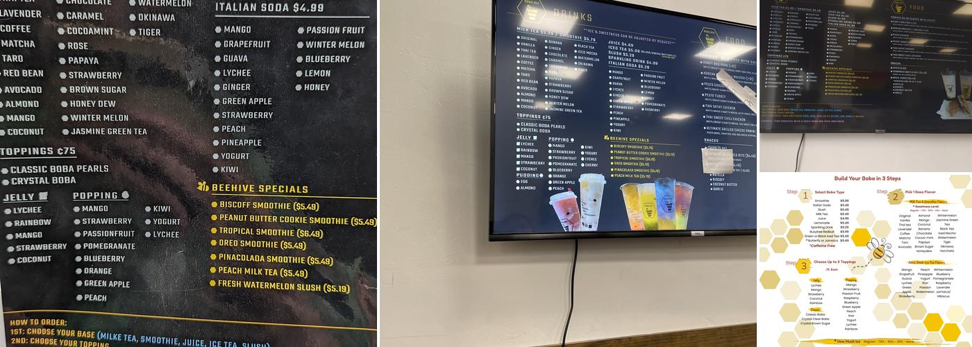 Boba Bee Menu