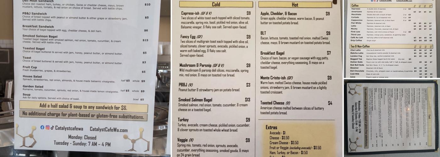 Catalyst Café Menu