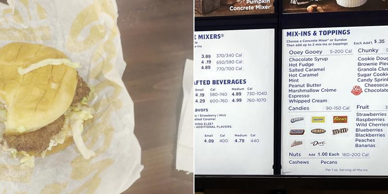 Culver's Menu