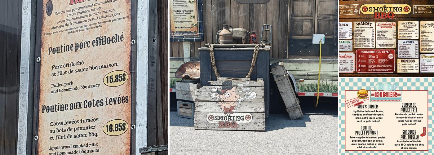 Groupe Smoking BBQ Food truck Menu