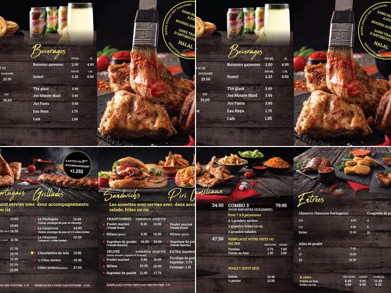 Rôtisserie Piri Piri (Longue-Pointe) Menu