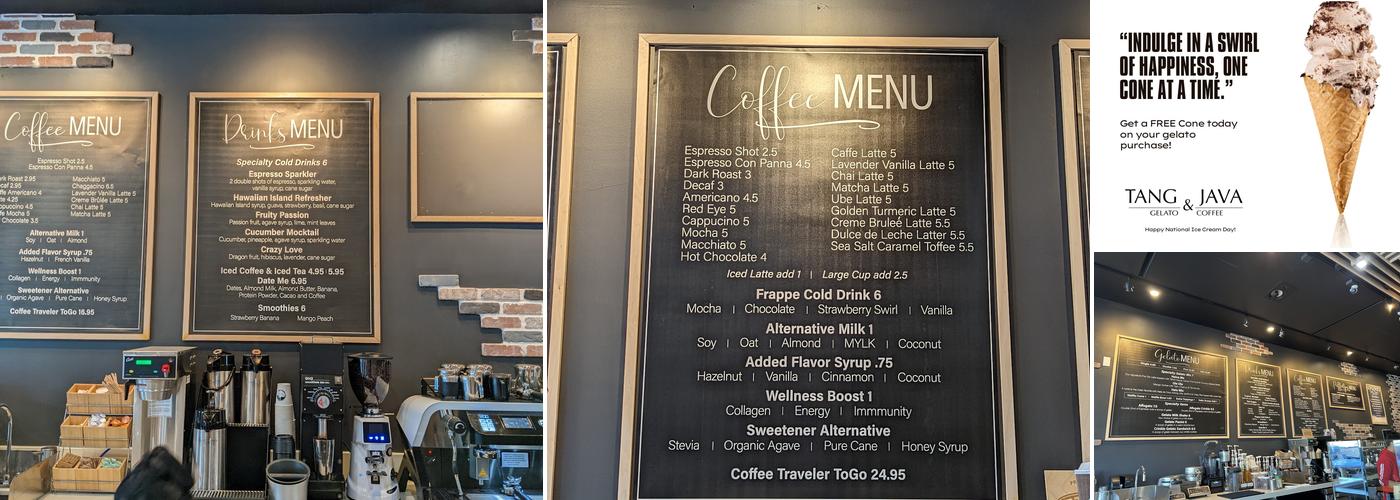 Tang and Java Menu