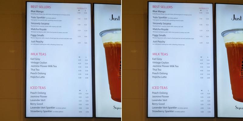 Percolate Menu
