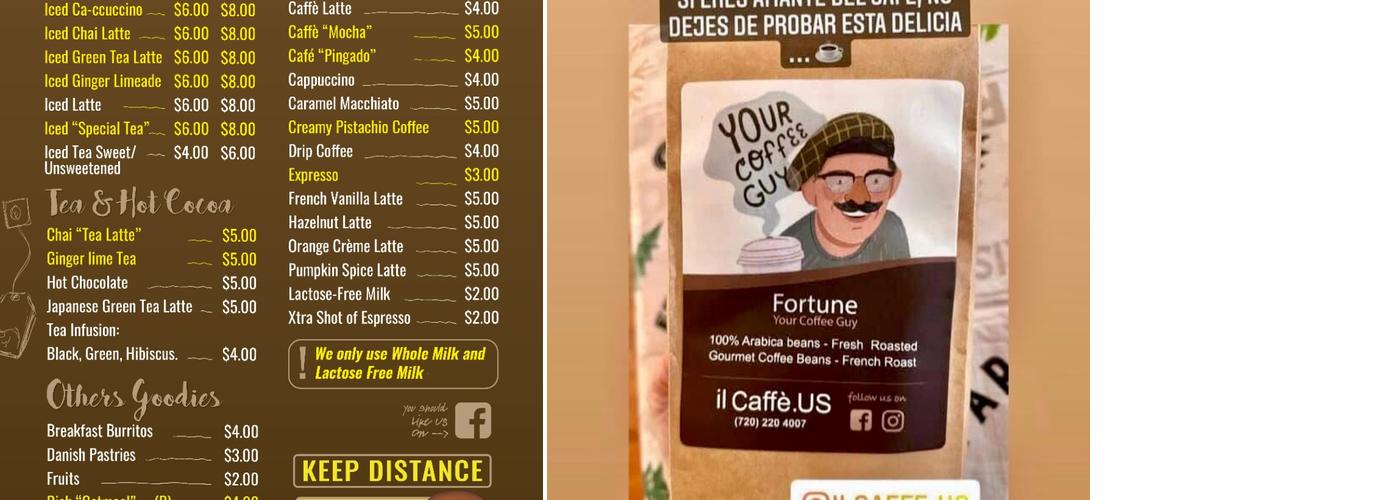 Your Coffee Guy Menu