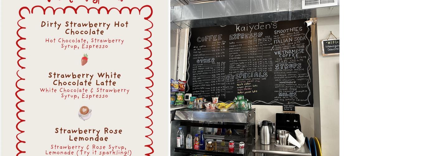 Kaiyden's Menu