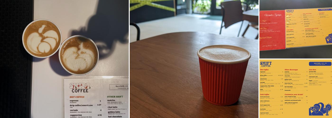 Shift Coffee Bar Menu