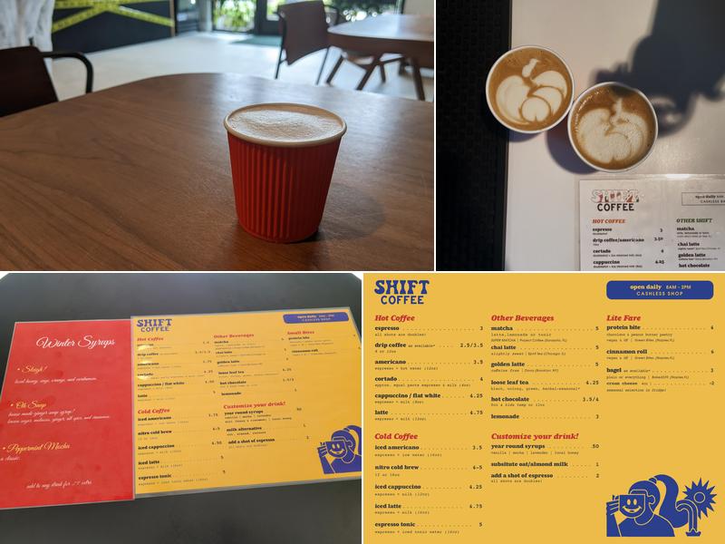 Shift Coffee Bar Menu