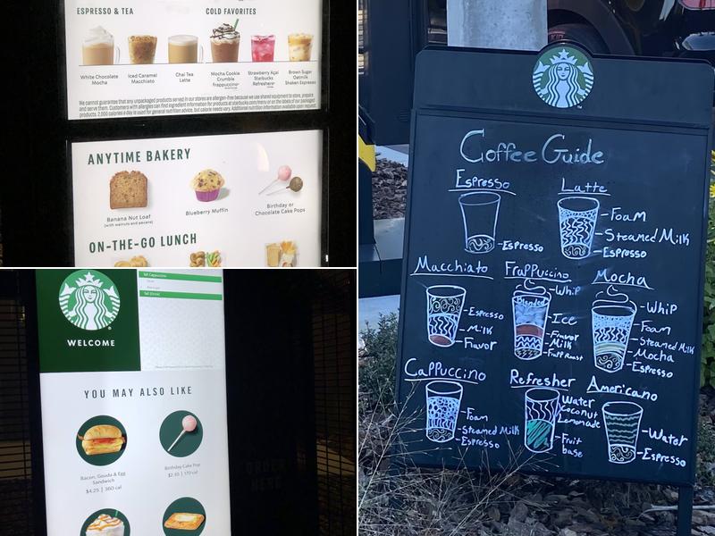 Starbucks Menu