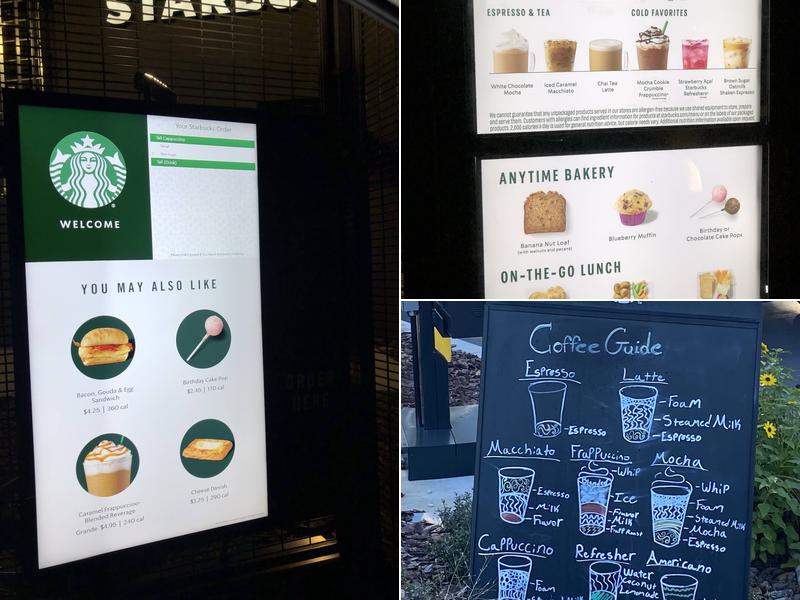 Starbucks Menu