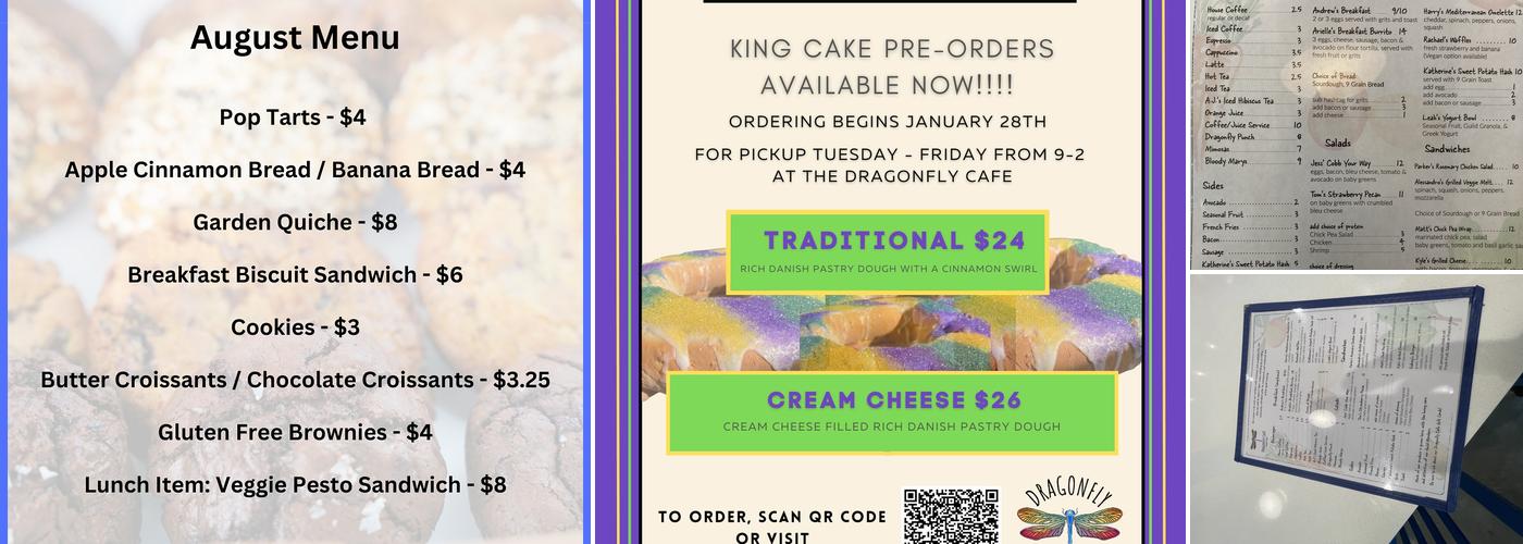 Dragonfly Cafe Menu