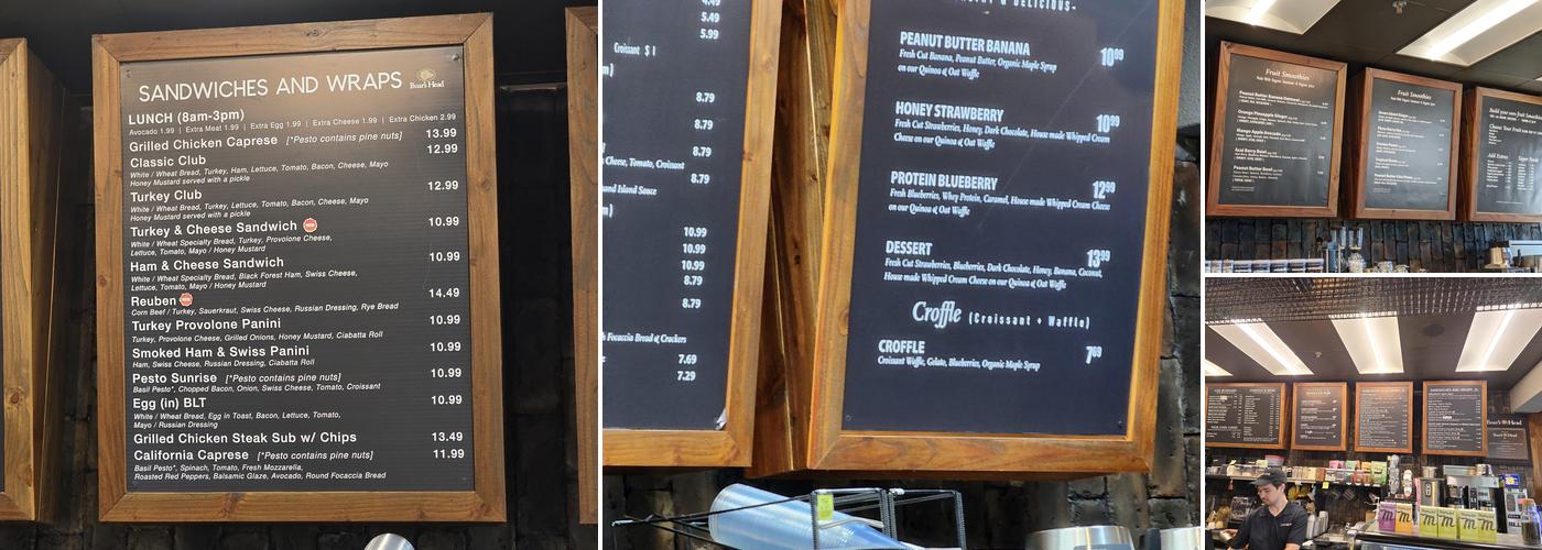 Cafe June Menu