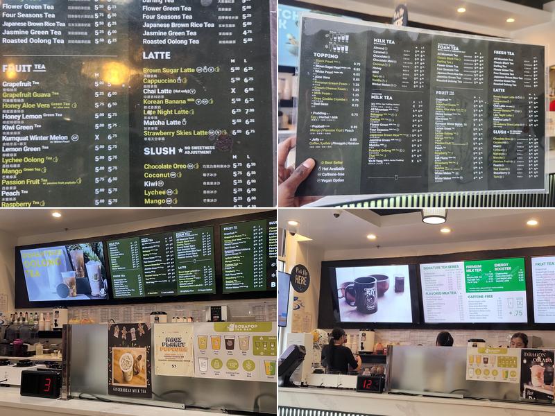 BoBaPoP Tea Bar- Germantown Menu