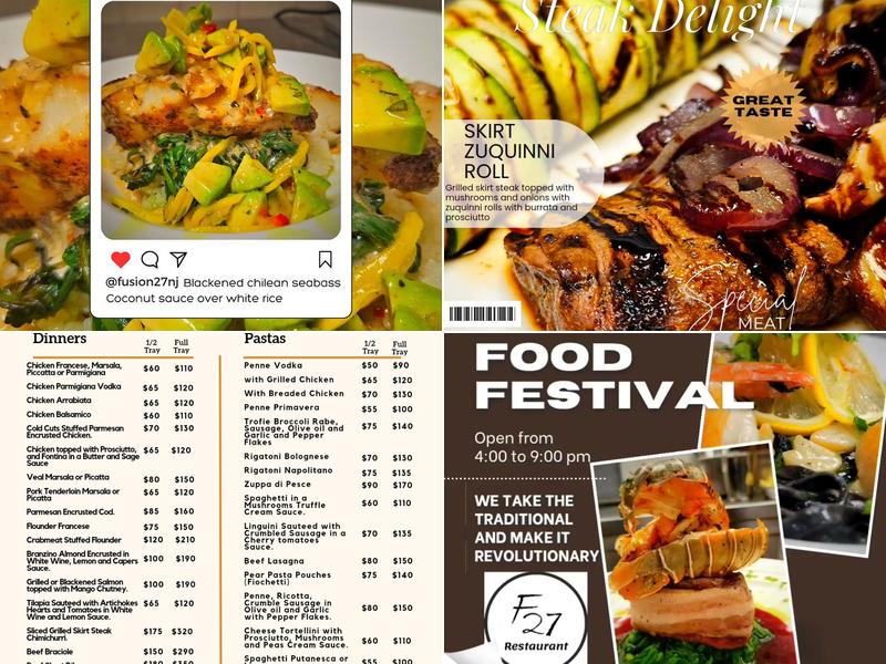 Fusion 27 Menu