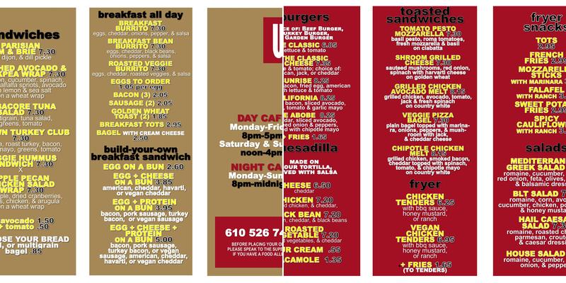 UnCommon Grounds Menu